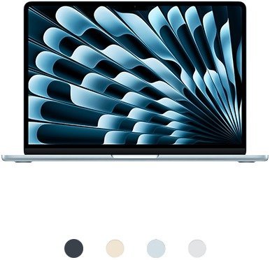 381159_b_1.jpg לחצו על מנת להרכיב 2025 Apple 13-inch MacBook Air M4 שמתאים לכם