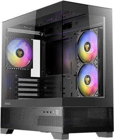 מארז ללא ספק Antec CX500M ARGB Micro-ATX Mini Tower - צבע שחור