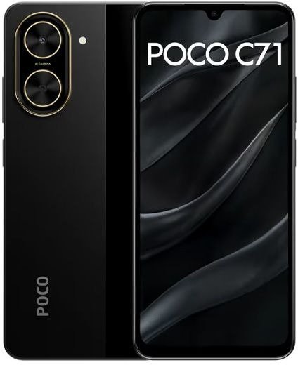 טלפון סלולרי Xiaomi Poco C71 3GB+64GB - צבע שחור - שנתיים אחריות יבואן רשמי ע''י המילטון