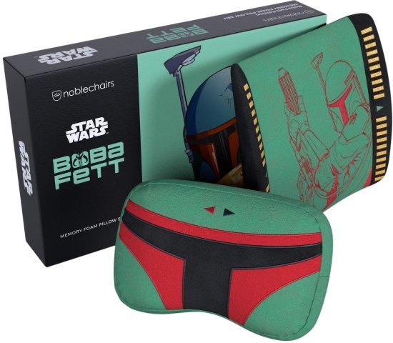סט כריות קצף זיכרון לכיסא גיימינג דגם Boba Fett מבית Noblechairs - צבע ירוק כהה
