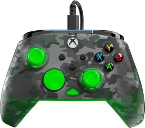 בקר משחק Rematch Core מבית Turtle Beach - תואם XBOX ומערכות הפעלה Windows 10/11 - צבע הסוואה שחור וירוק