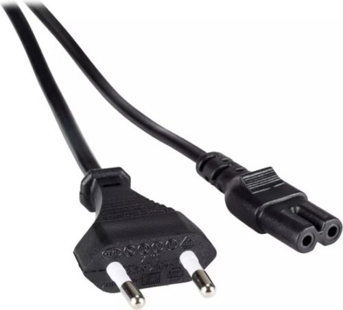 כבל חשמל 2 פינים EU ל- C7 0.75mm באורך 5 מטר מבית Luggar