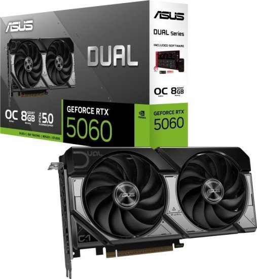 כרטיס מסך Asus DUAL RTX 5060 OC 8GB GDDR7