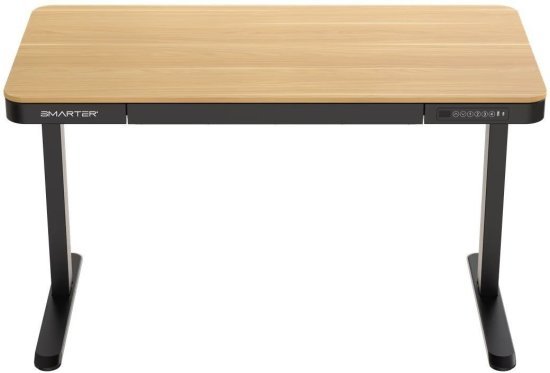 400085_b_1.jpg שולחן חכם מתכוונן בגודל 120X60 ס''מ Smarter ET119W-C - צבע שחור משולב עץ אלון