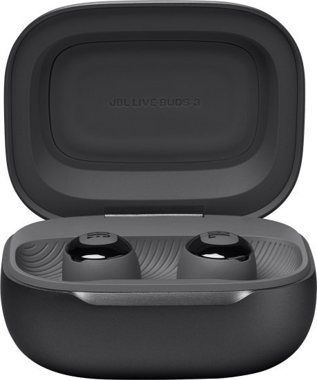 אוזניות TWS עם ביטול רעשים ומארז טעינה חכם דגם Live Buds 3 מבית JBL - צבע שחור