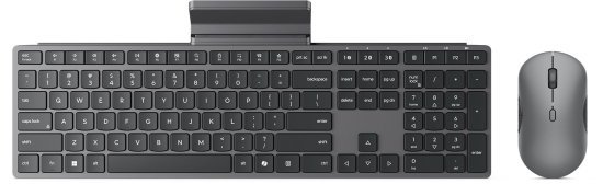סט מקלדת ועכבר אלחוטיים Lenovo 700 Modern Multi-Device Wireless GX31S04970 - צבע Luna Grey