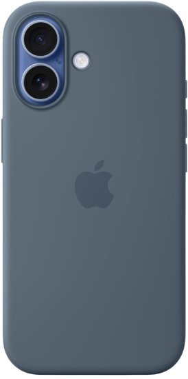 כיסוי סיליקון מקורי ל-Apple iPhone 17 עם חיבור MagSafe - צבע Anchor Blue