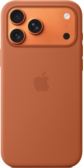 כיסוי סיליקון מקורי ל-Apple iPhone 17 Pro Max עם חיבור MagSafe - צבע Terra Cotta