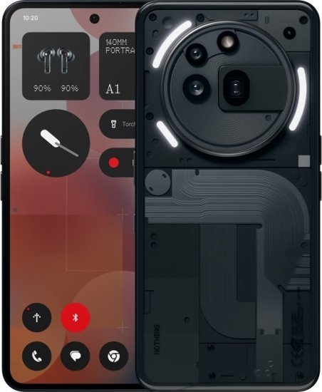 טלפון סלולרי Nothing Phone 3a Pro 12GB+256GB - צבע שחור