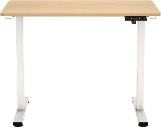 422806_b_1.jpg שולחן חכם מתכוונן בגודל 100x60 ס''מ Smarter ET119W-C - צבע לבן משולב עץ אלון