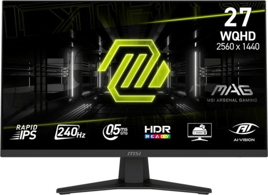 מסך מחשב גיימינג ''MSI MAG 274QF X24 WQHD 240Hz 27