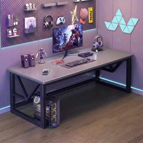 435401_b_1.jpg שולחן גיימינג ברוחב 120 ס''מ דגם RSM-3034 מבית Rosso Italy - צבע אפור / שחור