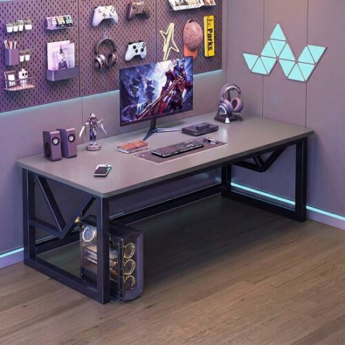 שולחן גיימינג ברוחב 100 ס''מ דגם RSM-3033 מבית Rosso Italy - צבע אפור