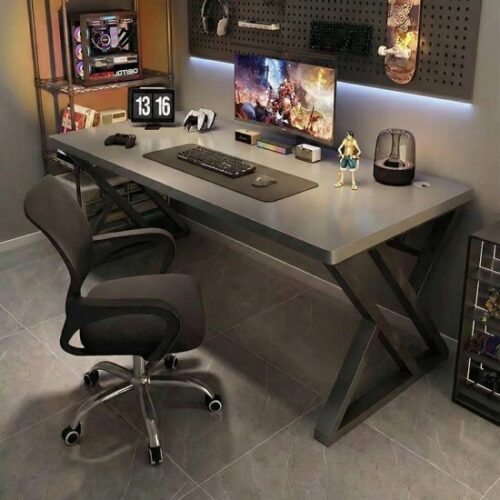 שולחן גיימינג ברוחב 140 ס''מ דגם RSM-2028 מבית Rosso Italy - צבע אפור