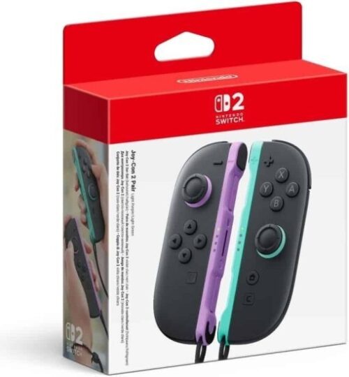 שלטי Joy-Con 2 לקונסולת Nintendo Switch 2 - אדום ירוק / סגול - שנה אחריות ע''י היבואן הרשמי