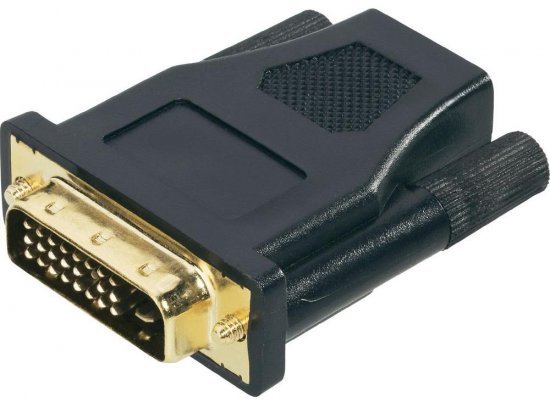 מתאם DVI זכר לחיבור HDMI נקבה Gold Touch