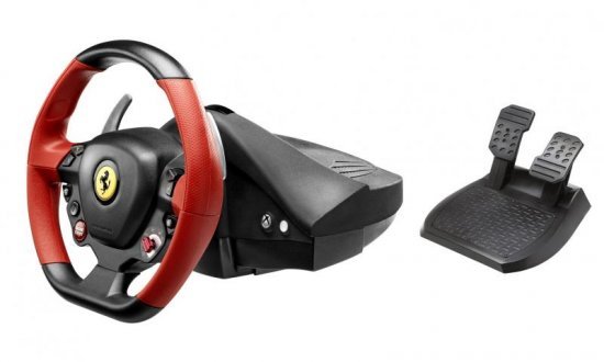 48670_b_1.jpg הגה מירוצים עם דוושות Thrustmaster Ferrari 458 Spider לאקסבוקס ONE