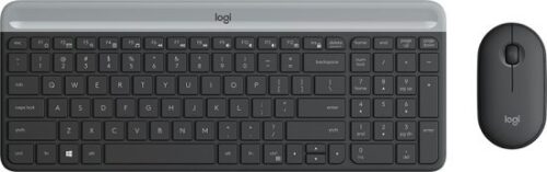 סט מקלדת ועכבר אלחוטיים Logitech MK470 Slim
